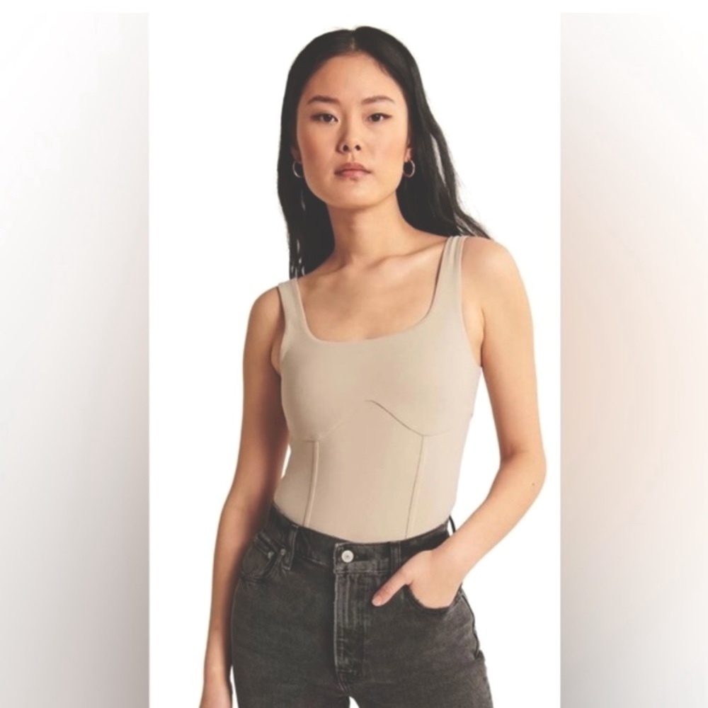 Abercrombie Soft AF tan bodysuit